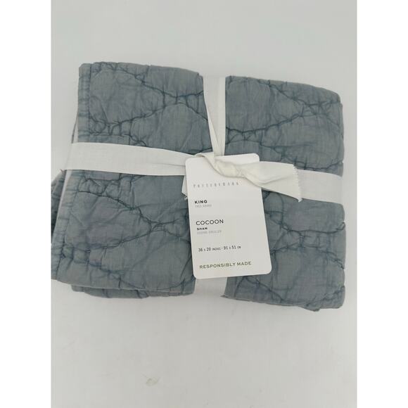 Pottery Barn Cocoon Voile Quilted Sham 1 Stardard - Picture 2 of 2